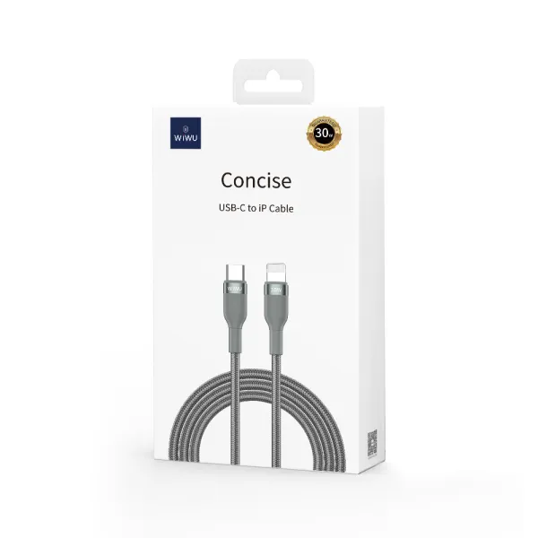 Кабель WIWU Concise USB-C to Lightning 1.2m